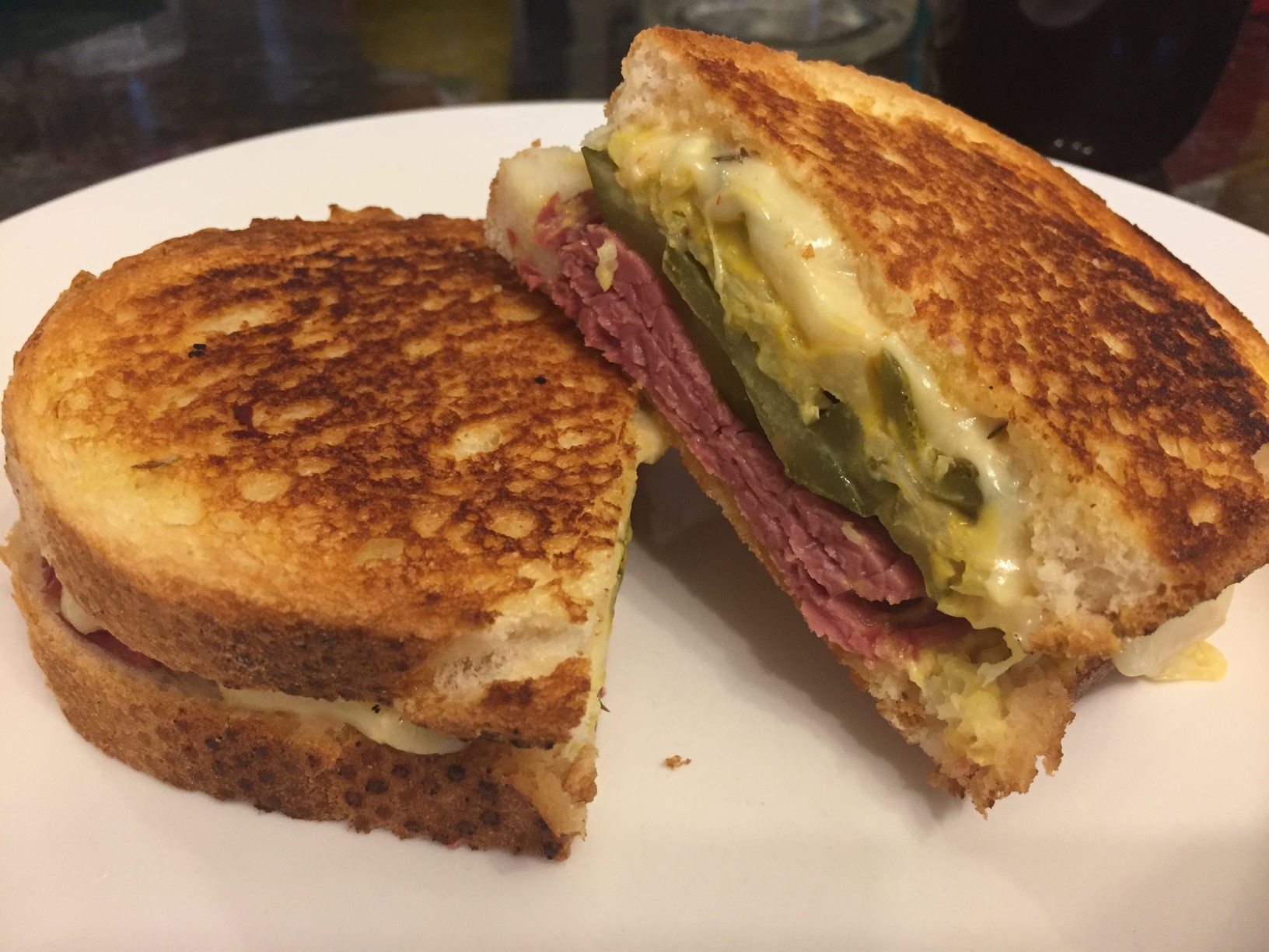 Reuben sandwich, ready for eating! It didn't last long.